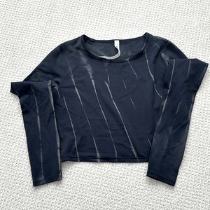 Lululemon Navy Crop Top